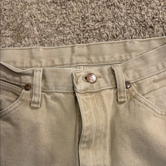 Wrangler cowboy cut men’s khaki denim pants 30x30 - Picture 2 of 7